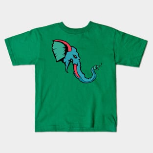 Elephant transformed, trunk becomes serpent's graceful form Kids T-Shirt